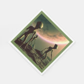 Serviette En Papier ALIENS gris SF 2 (Coin)