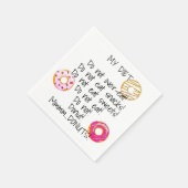 Serviette En Papier Alimentation Donut Drôle Humour Doughnut Snack Foo (Coin)