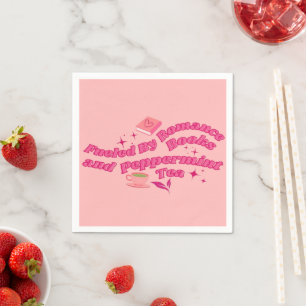 Serviette En Papier Alimenté par les romans d'amour et le thé à la men