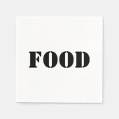 Serviette En Papier Aliments génériques et boissons Fournitures de fêt (Devant)
