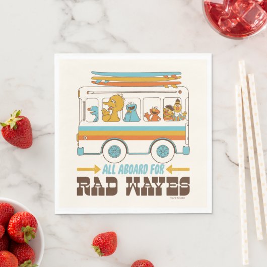 Serviette En Papier All Aboard for Rad Waves (En situation)