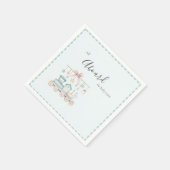 Serviette En Papier All Aboard the Baby Train Baby Shower (Coin)