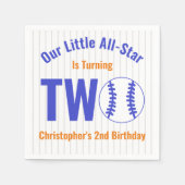 Serviette En Papier All-Star Baseball 2e anniversaire (Devant)
