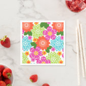 Serviette En Papier Allana Garden Hawaiian Graphical Floral - Brights (En situation)
