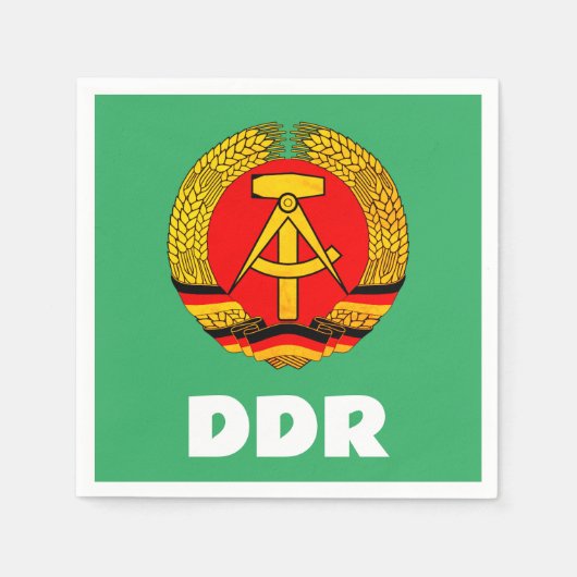Serviette En Papier Allemagne de l'Est (DDR, RDA) (Devant)