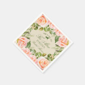 Serviette En Papier Aller À La Fête des mariées Du Derby De L'Altar (Coin)