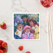 Serviette En Papier Aller à une illustration de covoiturage (En situation)