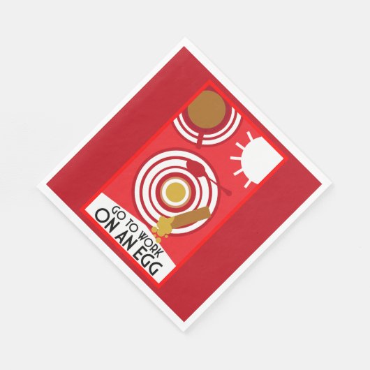 Serviette En Papier Aller Au Travail Sur Un Oeuf Wall Art (Coin)