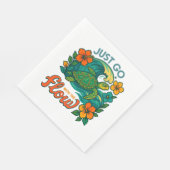Serviette En Papier Aller avec la tortue (Coin)