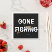 Serviette En Papier aller pêcher avec du poisson à hameçon (En situation)