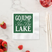 Serviette En Papier Aller Sauter Dans Le Lac (En situation)