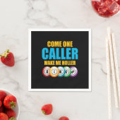 Serviette En Papier Allez, Appelez-Moi Holler Bingo Lover Lotto (En situation)