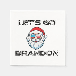 Serviette En Papier Allez Brandon Joe Biden Chant Chant Noël