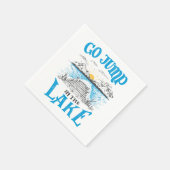 Serviette En Papier Allez vous jeter dans le lac (Coin)