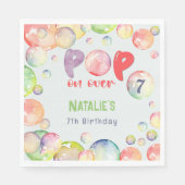 Serviette En Papier Allez-y ! Boules de savon enfant d'anniversaire (Devant)