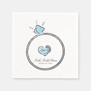 Serviette En Papier Alliance Fantaisiste de Fiançailles Bague de Maria