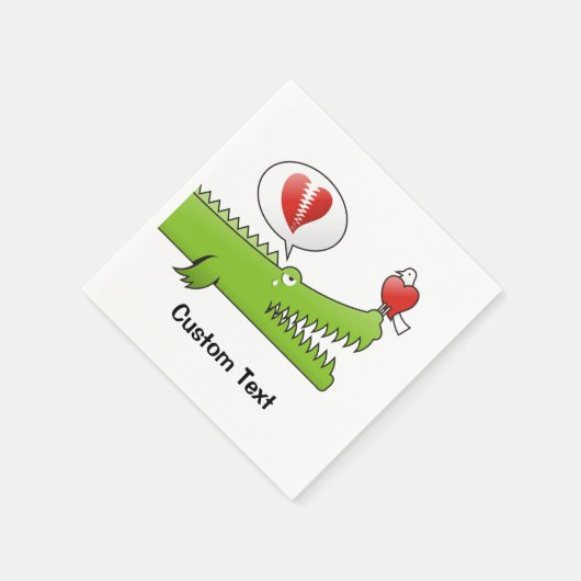Serviette En Papier Alligator en Love Papier serviettes (Coin)