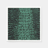 Serviette En Papier Alligator Imprimer Papier Cocktail Napkins (Devant)