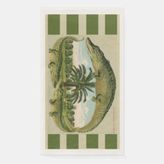 Serviette En Papier Alligator & Palms