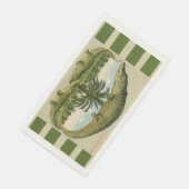 Serviette En Papier Alligator & Palms (Coin)