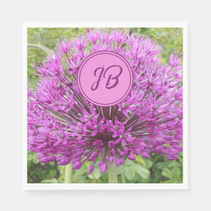 Serviette En Papier Allium Aristocratique violet