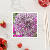 Serviette En Papier Allium & Fleurs d'été (En situation)