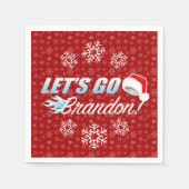 Serviette En Papier Allons à Brandon Noël (Devant)