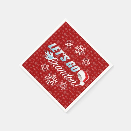 Serviette En Papier Allons à Brandon Noël (Coin)