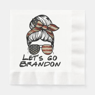 Serviette En Papier Allons Brandon, allons Brandon