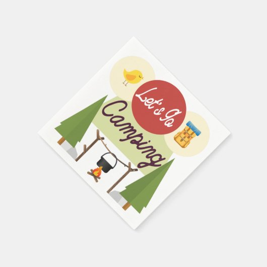 Serviette En Papier Allons Camping serviettes (Coin)