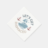 Serviette En Papier Allons nous griser en bateau (Coin)