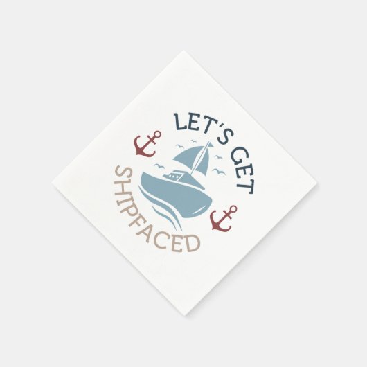 Serviette En Papier Allons nous Prendre une Cuite à Bord (Coin)