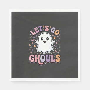 Serviette En Papier Allons-y les fantômes Conception graphique de fant