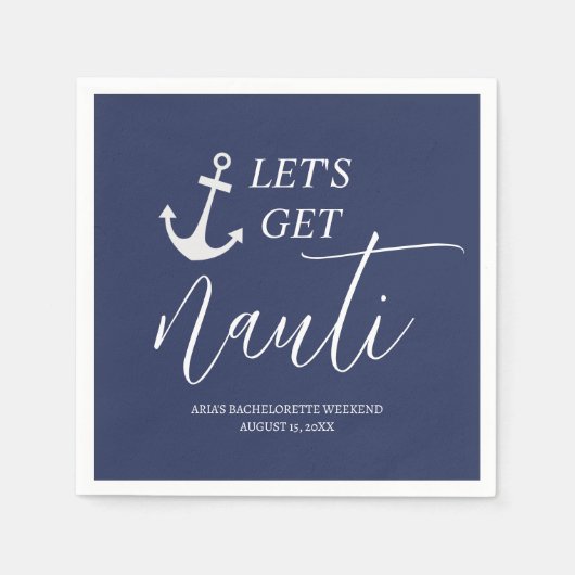 Serviette En Papier Allons-y Nauti Serviettes (Devant)