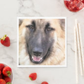 SERVIETTE EN PAPIER ALMAN SHEPHERD (En situation)