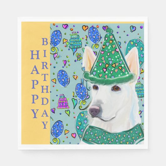 SERVIETTE EN PAPIER ALMAN SHEPHERD (Devant)