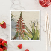 Serviette En Papier Aloe Vera Photo Luncheon Napkin (En situation)