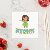 Serviette En Papier Aloha (En situation)