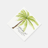Serviette En Papier Aloha 30e anniversaire Tropical Beach Party (Coin)