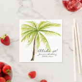 Serviette En Papier Aloha 40e anniversaire Tropical Beach Party (En situation)