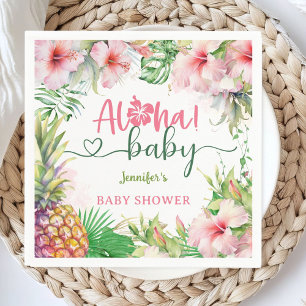 Serviette En Papier Aloha Baby shower Tropical Luau Papier Napkins