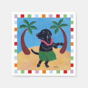 Serviette En Papier Aloha Black Lab Peinture