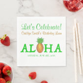 Serviette En Papier ALOHA Bonjour Tropical Hawaii Hawaii ananas Hawaii (En situation)