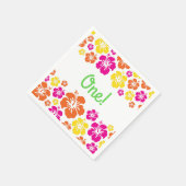 Serviette En Papier Aloha Cute Hawaiian 1er Anniversaire Thème de fête (Coin)