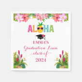 Serviette En Papier Aloha Graduation Luau Classe De 2024 (Devant)