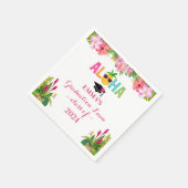 Serviette En Papier Aloha Graduation Luau Classe De 2024 (Coin)