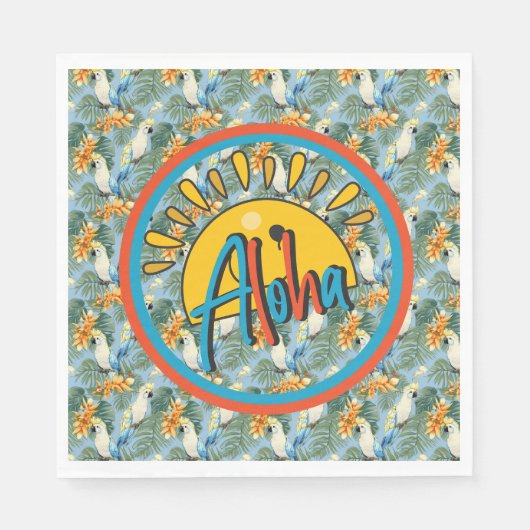 Serviette En Papier Aloha hawaïen (Devant)