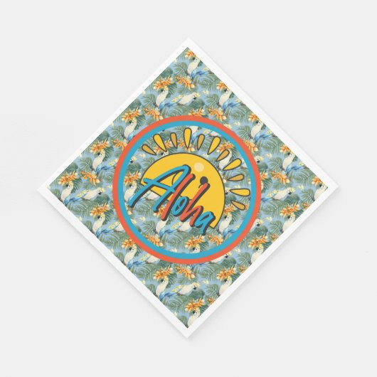 Serviette En Papier Aloha hawaïen (Coin)