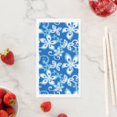 SERVIETTE EN PAPIER ALOHA HAWAII (BLUES) (En situation)