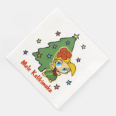 Serviette En Papier Aloha Honeys Noël Blond Hula Girl (Coin)